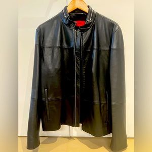 Hugo Boss leather jacket